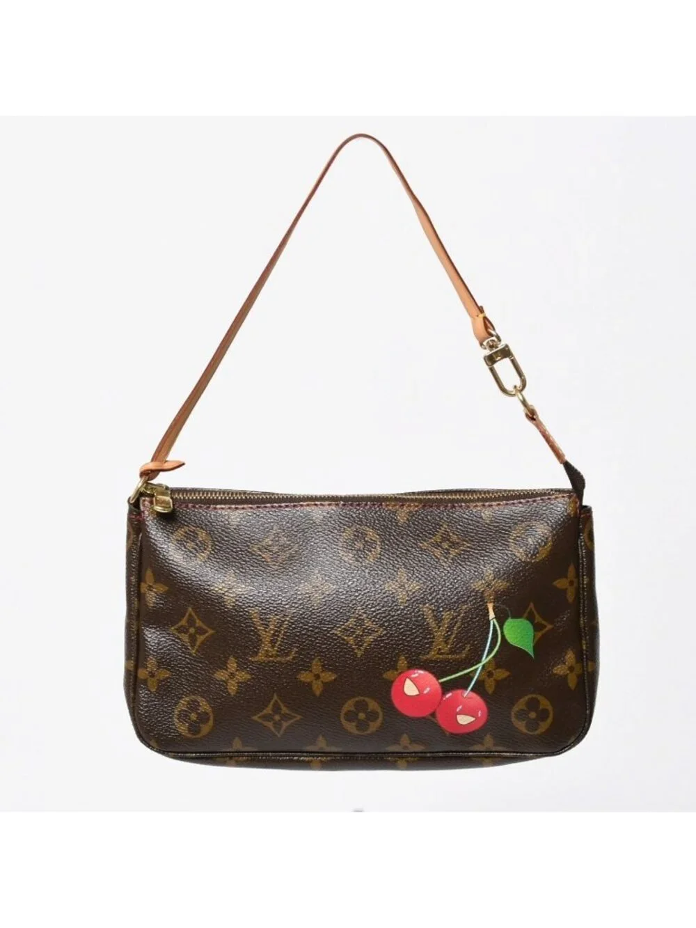 Louis Vuitton Monogram Cherry Pochette Accessoires Pouch Takashi Murakami